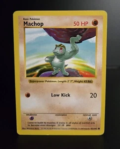 Pokémon TCG - MACHOP - 52/102 - SHADOWLESS - WOTC - BASE SET (1999) - MP - Picture 1 of 2