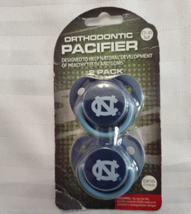 Orthodontic Pacifier BPA Free -2 pk .Officially License Collegiate Item N C - Picture 1 of 12