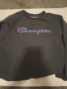 Champion - Unisex Garment boys size  large  Logo Pullover Crew Sweatshirt - Picture 1 of 10