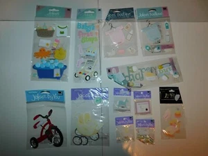 Lote de 12 pegatinas álbum de recortes Jolee Baby totalmente nuevas - Imagen 1 de 5