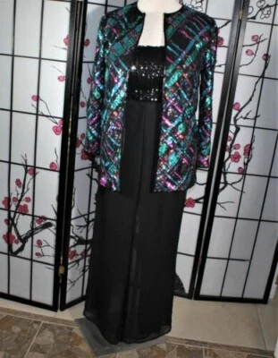 TRAJE DE LENTEJUELAS CON CUENTAS CÓCTEL Laurence Kazer Chaqueta MULTI - GRANDE Foto 1 de 2