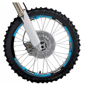 Kit Grafiche Adesivi Per Cerchi Ruote Blackbird Racing Cross Enduro Azzurro Fluo - Imagen 1 de 1