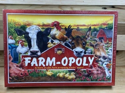 Farm-Opoly Monopoly Board Game By Late For The Sky USA Made New - Image 1 of 4