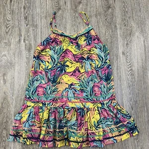 AMERICA BEYOND Womens Slip Dress Medium Retro Peplum Skater Y2K Spring Break - Picture 1 of 10