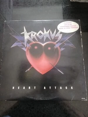 KROKUS HEART ATTACK LP VINYL RECORD Gold Promo Hype - Image 1 of 4