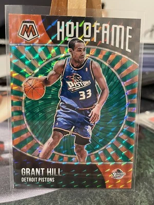 2020-21 Mosaic #16 Grant Hill HOLOFAME Green Prizm - Pistons - New! - Image 1 of 2