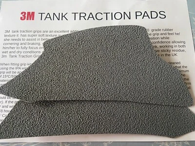 Honda CB650R/CBR650R 2019 3 M almohadillas de tracción de goma para tanque. Gris plateado Foto 1 de 4