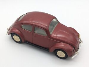 Vintage 1960's Tonka Dk Red VW Bug #52680 