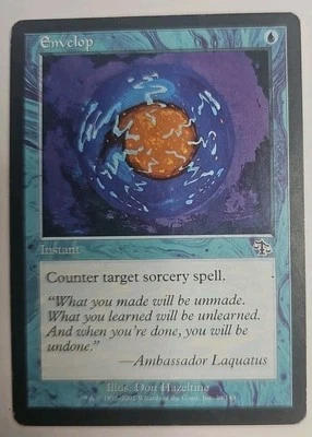 MTG Magic The Gathering Card Envelop Instant Blue Judgment  - Image 1 of 2