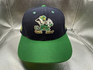 VTG 90s Notre Dame Fighting Irish WOOL Script Snapback Hat Twins Enterprise Cap - Picture 1 of 13
