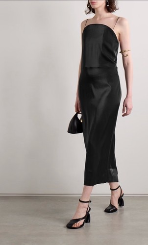 Abito midi Jacquemus Les Sculptures La Robe Carino taglia FR 42 US 10 nero $1195