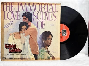 Immortal Love Scenes of Kabhi Kabhie LP Vinyl Record Rare 1976 Bollywood Indian - Imagen 1 de 7