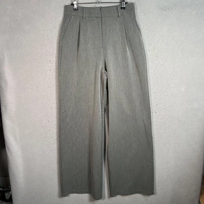 Pantalón Nasty Gal Mujer Talla 6 Gris Cintura Alta Pierna Ancha Foto 1 de 4