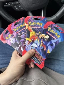 POKÉMON DESTINED RIVALS SLEEVED BOOSTER PACK SET OF 4 FULL ART SET | IN HAND - Picture 1 of 1