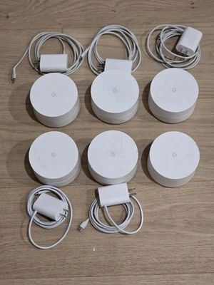 6 Google Wifi Mesh Routers - White (GA02430-US)  - Image 1 of 3