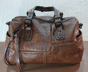 Dasein Women Soft Vegan Leather Barrel Bags Large Hobo Top Handle Work Totes - Picture 1 of 24