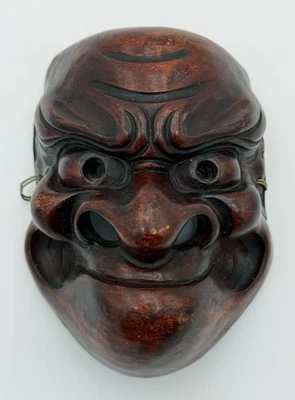 Máscara OBeshimi japonesa de arcilla moldeada Foto 1 de 4