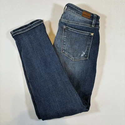 JUDY BLUE Jeans Womens 11/30 Boyfriend Fit Distressed Medium Wash Stretch Denim - Image 1 of 4