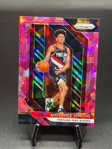 2018-19 Panini Prizm Prizms Pink Ice #61 Anfernee Simons RC - Bild 1 von 2