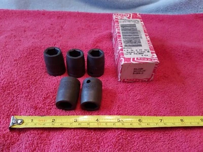 BONNEY 1/2" DRIVE 16MM IMPACT SOCKET 6 PT PA-16M BOX OF 5 NOS USA - Image 1 of 4