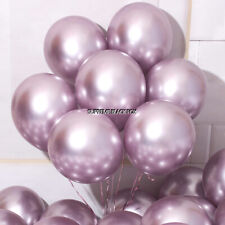 Metallic Balloons Metal Chrome Shiny Latex Happy Birthday Wedding Party Games