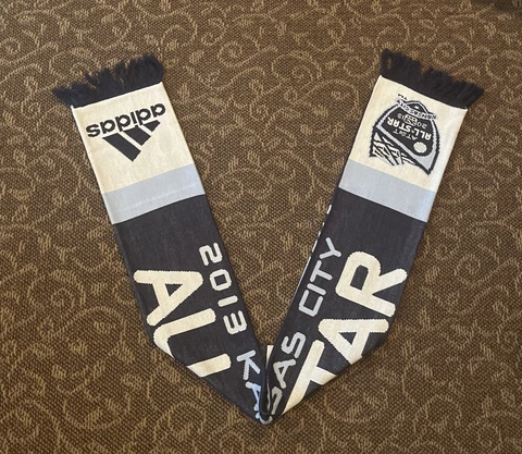 Sporting Kansas City Season Ticket Holder Scarf 2013 Black/Blue Adidas Cover