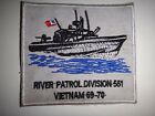 Vietnam War Patch US Navy RIVER DIVISION 551 VIETNAM 69-70