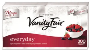 Servilletas de cena diarias Vanity Fair®, 2 capas, 300/cuenta, blancas, desechables, - Imagen 1 de 1