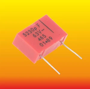 5230 pF 5,23 nF 63 V 1 % LOTE DE 2 CONDENSADORES DE POLIESTIRENO UNITRA MIFLEX KSF-022 - Imagen 1 de 2