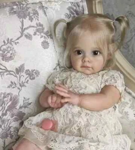 60CM Maggie Handmade Reborn Doll – High-Quality Soft Vinyl Silicone - Free Post - Picture 1 of 4