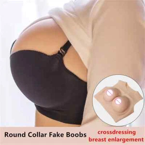 Sexy Toy Fake Chest Silicone Breast B/C/D/E/F Cup Boobs Crossdresser Simulation - Picture 1 of 23