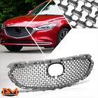 For 18-21 Mazda 6 Factory Style Dark Gray Meshed Front Grille Shell w/Badge Slot