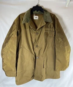 Vtg DUXBAK Cotton Canvas Duck Hunting Coat Jacket w Game Pouch Mens 46 USA EUC - Picture 1 of 10