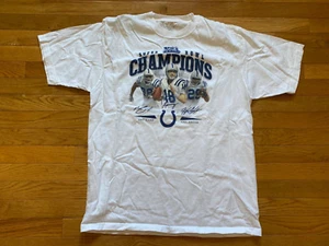 INDIANAPOLIS COLTS Super Bowl XLI Champions Champs Sz Large T-SHIRT Peyton - Picture 1 of 4