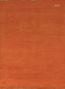 Luxurious Gabbeh Solid Design Wool Modern Accent Rug - Brand New 4x6 ft - Picture 1 of 18