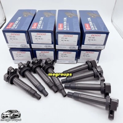 8X Denso Ignition Coils For 1998-2010 TOYOTA Tundra 90919-02230 673-1303 NEW - Image 1 of 4