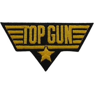 MILITÄR AUFNÄHER-USN, TOP PISTOLE, SCHILD schwarz & gelb (4-1/2") - PM0246 - Bild 1 von 1