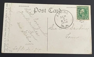 Epping, New Hampshire Postkarte - verschickt am 2. September 1914 in die Stadt - NH - Bild 1 von 2