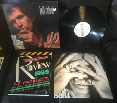 Keith Richards  Talk Is Cheap EX Vinyl LP  1988 Original + Rolling Stone BOOK 85 - Image 1 of 3