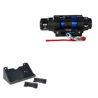 Viper 6000lbs V3 Winch Blue Rope With Mount For Kawasaki Mule PROFXR 2018-2020 - Image 1 of 3