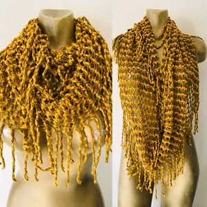 Chic New Chunky Knit Boho INFINITY SCARF - Picture 1 of 10