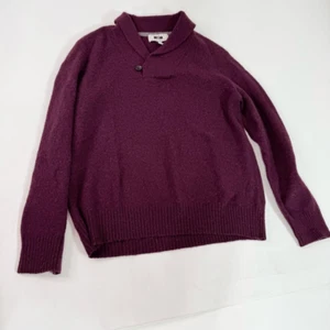 Suéter Joseph Abboud Para Hombres Extra Grande Borgoña Mezcla de Lana Chal Cuello Pullover - Imagen 1 de 6