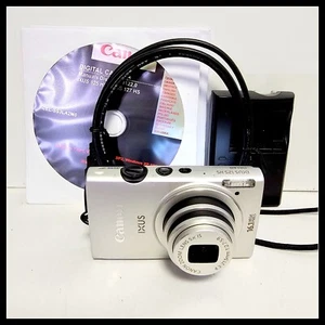 Canon IXUS 125 ELPH 110 HS 16.1 MP Digital Camera Full HD 5x Optical Zoom Silver - Picture 1 of 11
