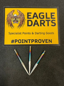 Eagle Darts Hawk Replacement Steel Tip Point - Rainbow 30mm