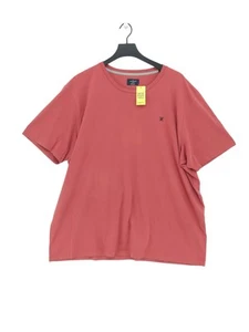 Hackett Men's T-Shirt XXXL Pink 100% Cotton Basic - Picture 1 of 6