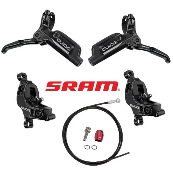 SRAM Guide T Scheibenbremsen Set 900/1800mm vorne/hinten 4 Kolben Bremsen Bundle - Bild 1 von 3