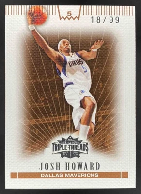 Josh Howard 2007-08 Topps Triple Threads Sepia /99 #19 Mavericks - Image 1 of 4