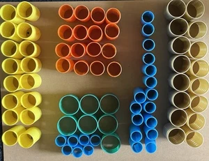 Vintage Barrel Nesting Hair Curlers Plastic Rollers Salon Grade - Picture 1 of 4