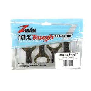 Zman Soft Lure Finesse FrogZ 2.75 Inch 4/Pack Green Pumpkin (1505) - Picture 1 of 6