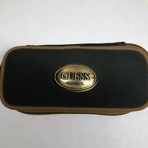 90s Vintage GUESS Watch Case Green & Tan Travel Zip CASE ONLY - Bild 1 von 5